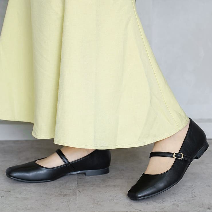 日本製 幅広 ストレッチスクエアパンプス | SHOE FANTASY | 詳細画像19 