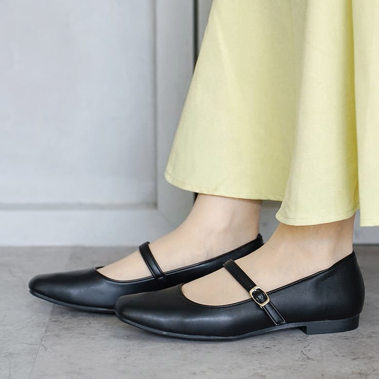 日本製 幅広 ストレッチスクエアパンプス | SHOE FANTASY | 詳細画像20 