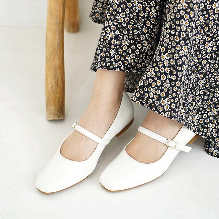 日本製 幅広 ストレッチスクエアパンプス | SHOE FANTASY | 詳細画像30 