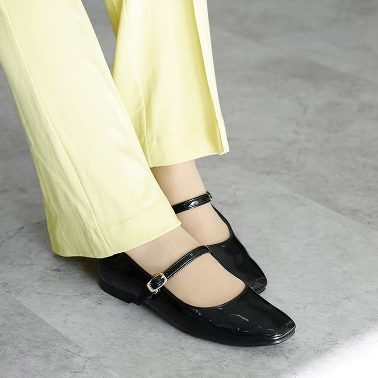 日本製 幅広 ストレッチスクエアパンプス | SHOE FANTASY | 詳細画像13 