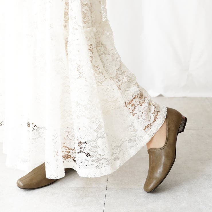 日本製 ストレッチ シンプル スリッポン ローヒール 幅広 | SHOE FANTASY | 詳細画像27 