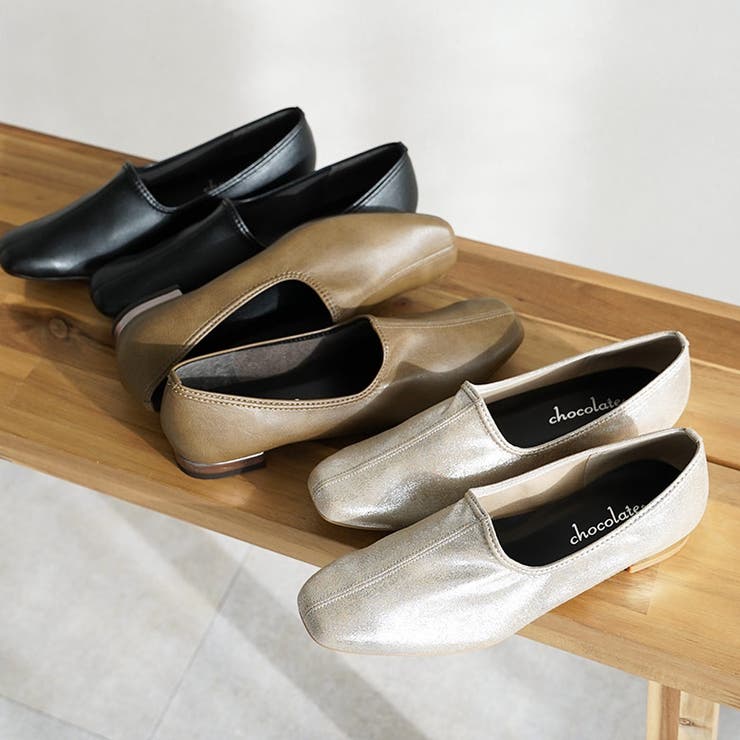 日本製 ストレッチ シンプル スリッポン ローヒール 幅広 | SHOE FANTASY | 詳細画像2 