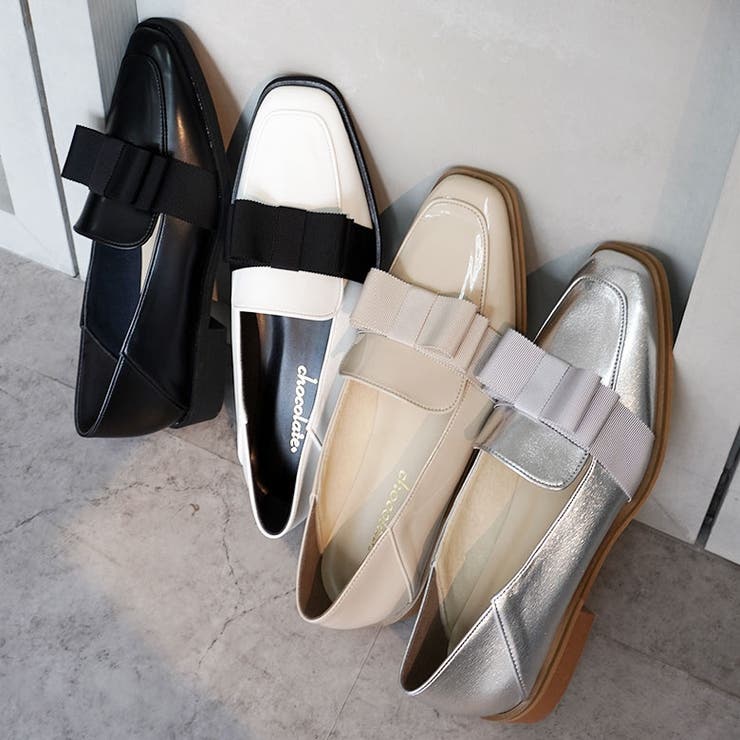 日本製 スクエアトゥ グログランリボン レインローファー 晴雨兼用 | SHOE FANTASY | 詳細画像17 