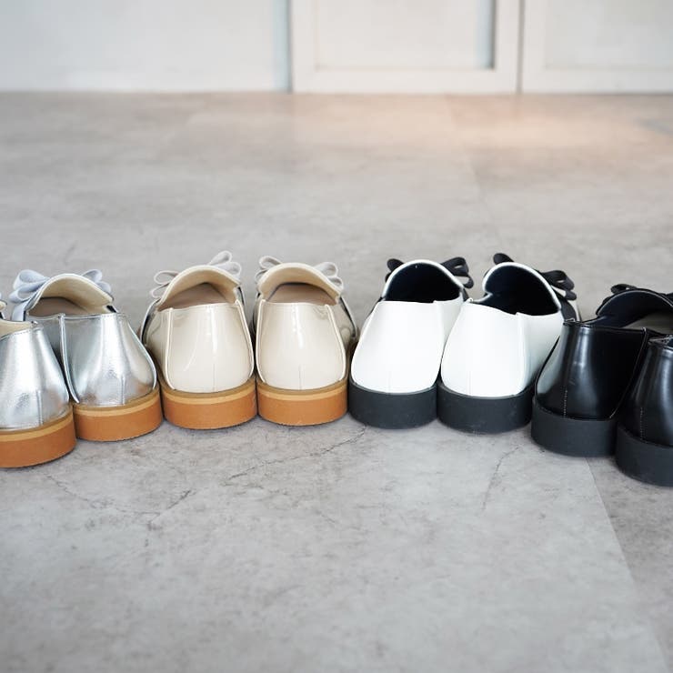 日本製 スクエアトゥ グログランリボン レインローファー 晴雨兼用 | SHOE FANTASY | 詳細画像20 