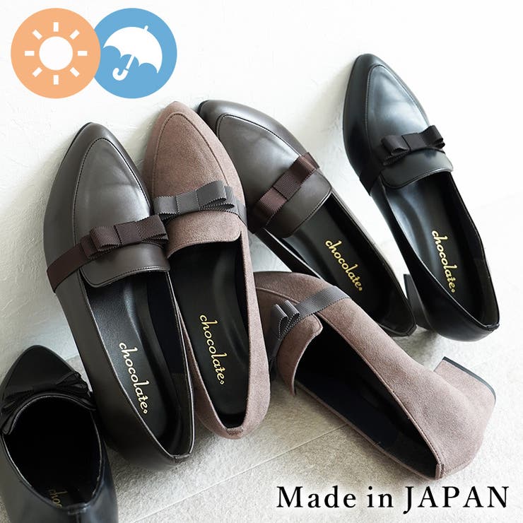 日本製 グログランリボン ポインテッドトゥ | SHOE FANTASY | 詳細画像1 