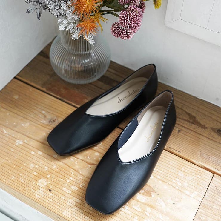 春夏新作 スクエアトゥＶカットパンプス ソフトシューズ | SHOE FANTASY | 詳細画像41 