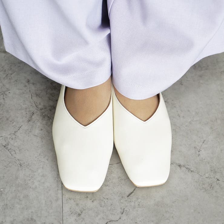 春夏新作 スクエアトゥＶカットパンプス ソフトシューズ | SHOE FANTASY | 詳細画像47 