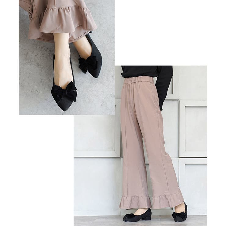 日本製 取り外し可能 2way リボン パンプス  晴雨兼用 レイン | SHOE FANTASY | 詳細画像20 