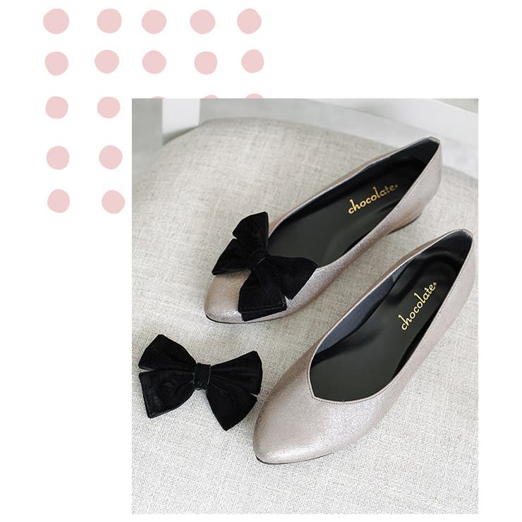 日本製 取り外し可能 2way リボン パンプス  晴雨兼用 レイン | SHOE FANTASY | 詳細画像5 