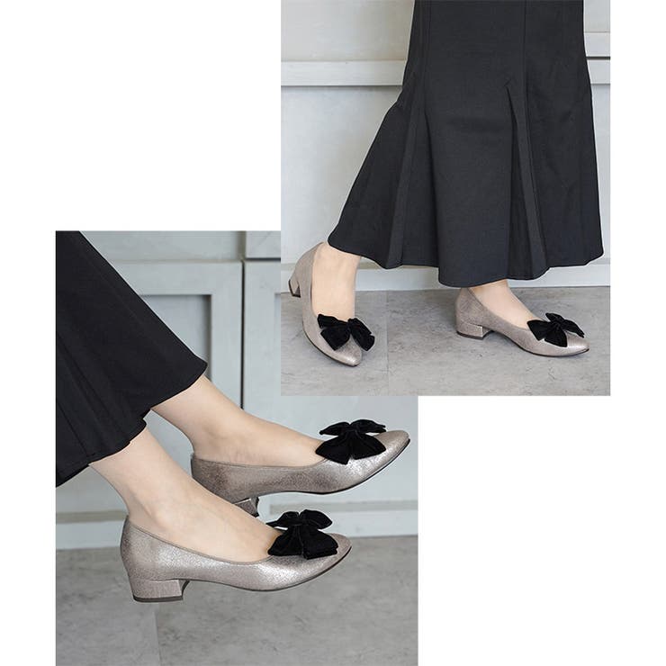 日本製 取り外し可能 2way リボン パンプス  晴雨兼用 レイン | SHOE FANTASY | 詳細画像24 