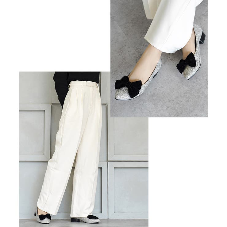 日本製 取り外し可能 2way リボン パンプス  晴雨兼用 レイン | SHOE FANTASY | 詳細画像32 