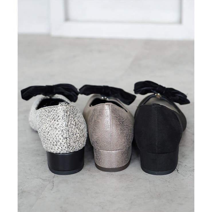 日本製 取り外し可能 2way リボン パンプス  晴雨兼用 レイン | SHOE FANTASY | 詳細画像35 