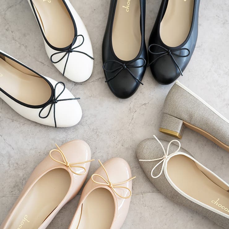 日本製 パイピング シンプル バレエシューズ 晴雨兼用 レイン | SHOE FANTASY | 詳細画像2 