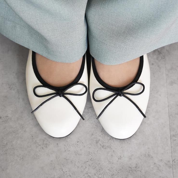 日本製 パイピング シンプル バレエシューズ 晴雨兼用 レイン | SHOE FANTASY | 詳細画像17 