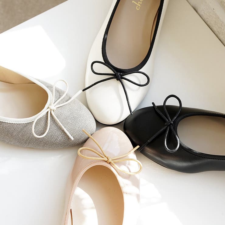 日本製 パイピング シンプル バレエシューズ 晴雨兼用 レイン | SHOE FANTASY | 詳細画像4 