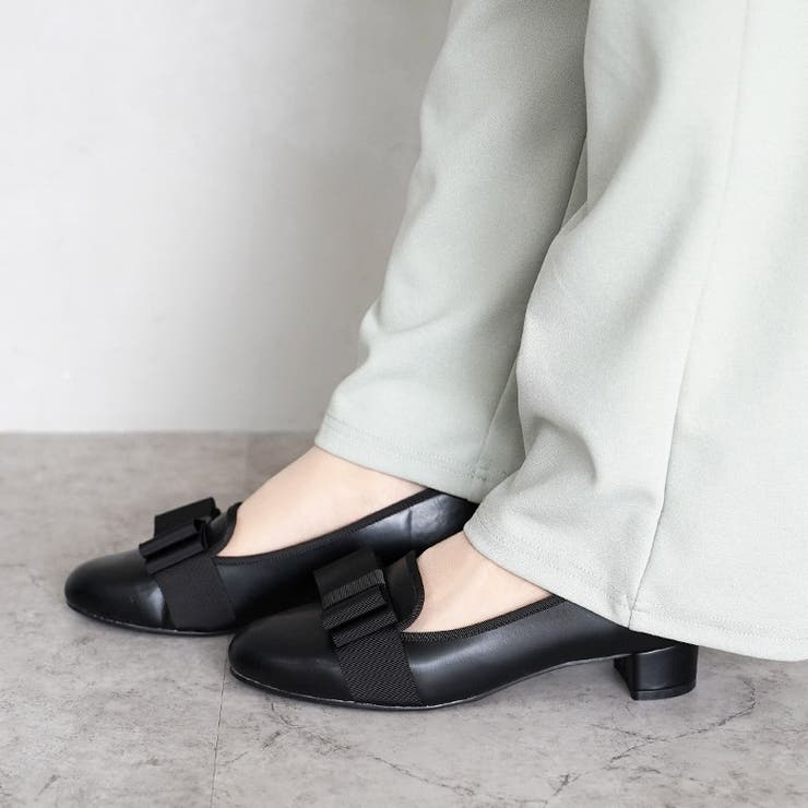 日本製 ラウンドトゥ グログランリボン オペラ レインパンプス 晴雨兼用 | SHOE FANTASY | 詳細画像21 