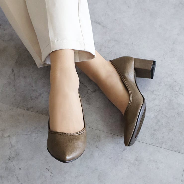 日本製 太ヒール ストレッチパンプス | SHOE FANTASY | 詳細画像12 