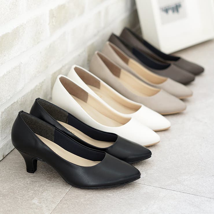 晴雨兼用 日本製 レイン ポインテッド パンプス 6cmヒール 走れるパンプス | SHOE FANTASY | 詳細画像3 
