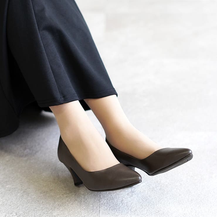 晴雨兼用 日本製 レイン ポインテッド パンプス 6cmヒール 走れるパンプス | SHOE FANTASY | 詳細画像31 
