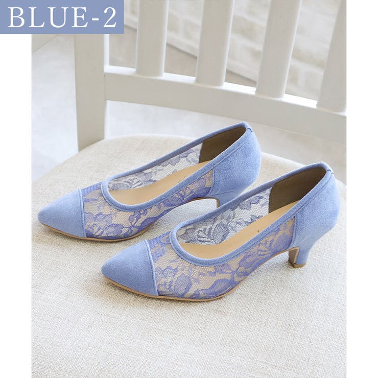 日本製 ポインテッド チュールパンプス 6cmヒール 花柄 水玉 合皮 | SHOE FANTASY | 詳細画像27 