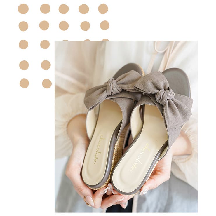 日本製 リボン ウェッジソール ジュートサンダル | SHOE FANTASY | 詳細画像5 