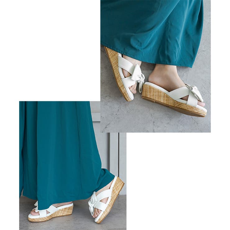 日本製 リボン ウェッジソール ジュートサンダル | SHOE FANTASY | 詳細画像28 