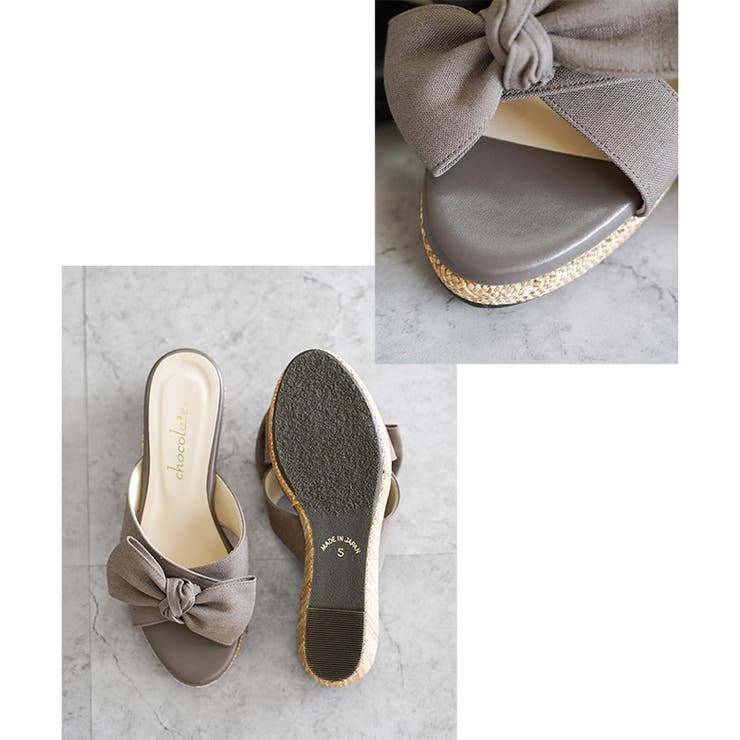 日本製 リボン ウェッジソール ジュートサンダル | SHOE FANTASY | 詳細画像35 