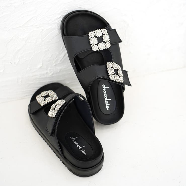 日本製 ダブルビジュー フラットサンダル 痛くない 柔らかい | SHOE FANTASY | 詳細画像22 