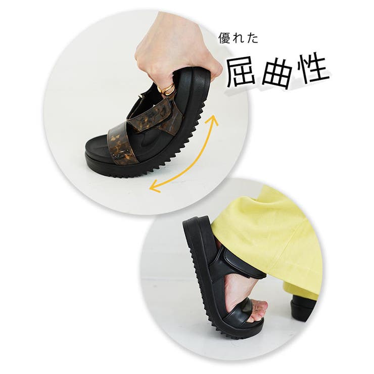 日本製 シンプル スポーツサンダル 痛くない 柔らかい | SHOE FANTASY | 詳細画像10 