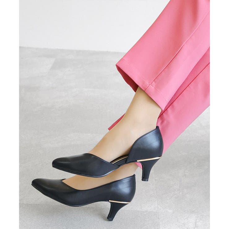 日本製 サイドオープン シンプル パンプス | SHOE FANTASY | 詳細画像15 