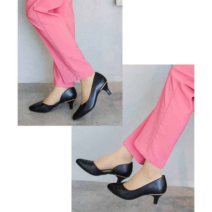 日本製 サイドオープン シンプル パンプス | SHOE FANTASY | 詳細画像16 