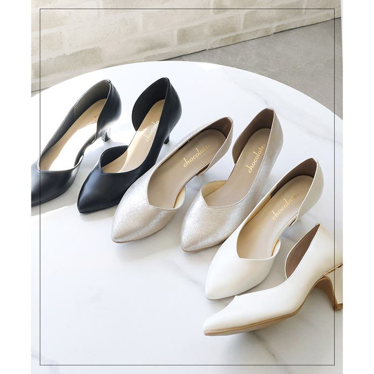 日本製 サイドオープン シンプル パンプス | SHOE FANTASY | 詳細画像4 