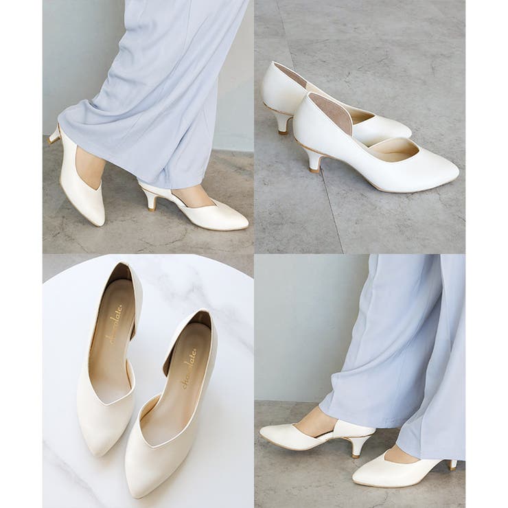 日本製 サイドオープン シンプル パンプス | SHOE FANTASY | 詳細画像24 