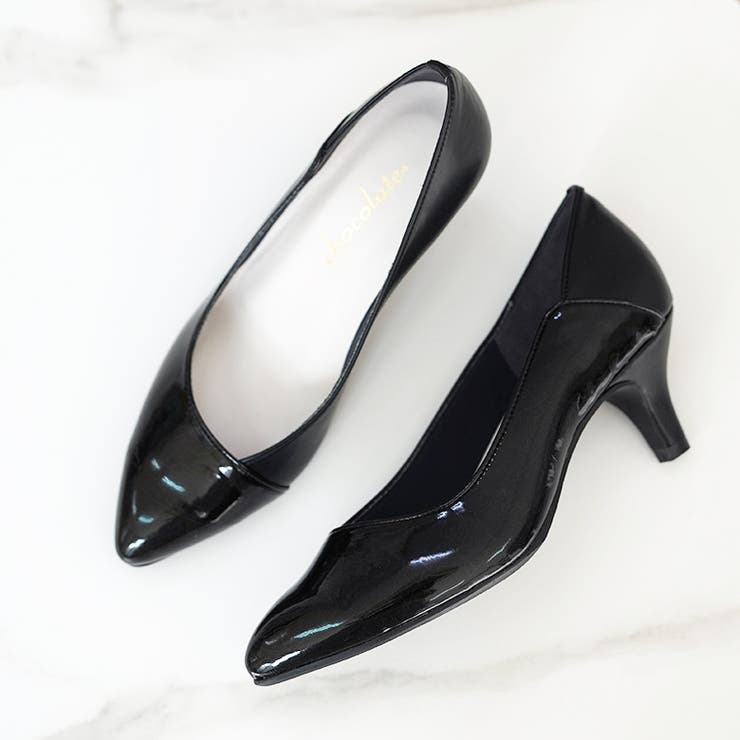 日本製 異素材切り替え デザインカットパンプス 晴雨兼用 レイン | SHOE FANTASY | 詳細画像11 