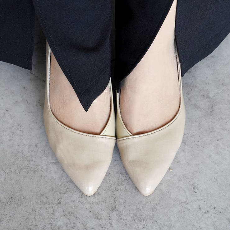 日本製 異素材切り替え デザインカットパンプス 晴雨兼用 レイン | SHOE FANTASY | 詳細画像18 