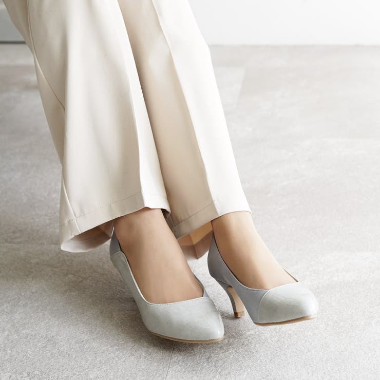 日本製 異素材切り替え デザインカットパンプス 晴雨兼用 レイン | SHOE FANTASY | 詳細画像22 