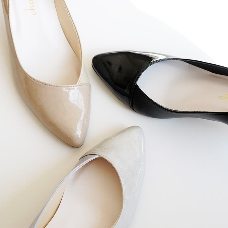 日本製 異素材切り替え デザインカットパンプス 晴雨兼用 レイン | SHOE FANTASY | 詳細画像8 