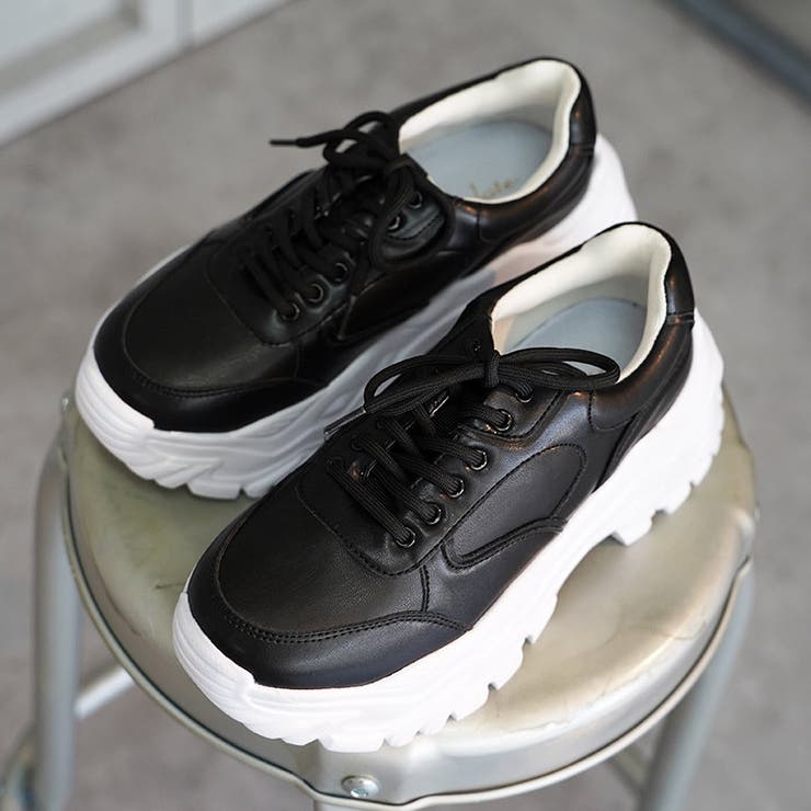厚底 レースアップ シューズ ダッドスニーカー ボリュームソール | SHOE FANTASY | 詳細画像8 