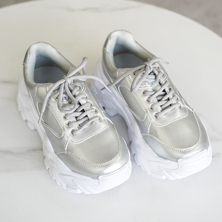 厚底 レースアップ シューズ ダッドスニーカー ボリュームソール | SHOE FANTASY | 詳細画像21 