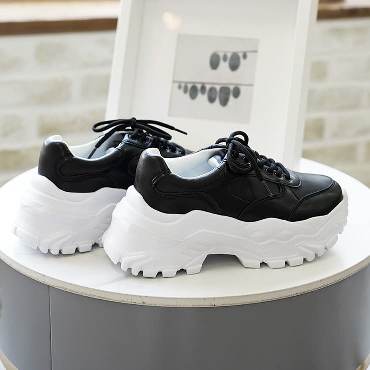 厚底 レースアップ シューズ ダッドスニーカー ボリュームソール | SHOE FANTASY | 詳細画像9 