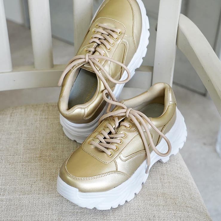 厚底 レースアップ シューズ ダッドスニーカー ボリュームソール | SHOE FANTASY | 詳細画像26 