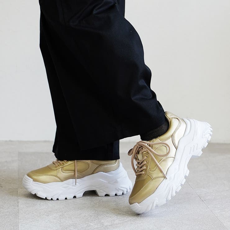 厚底 レースアップ シューズ ダッドスニーカー ボリュームソール | SHOE FANTASY | 詳細画像30 