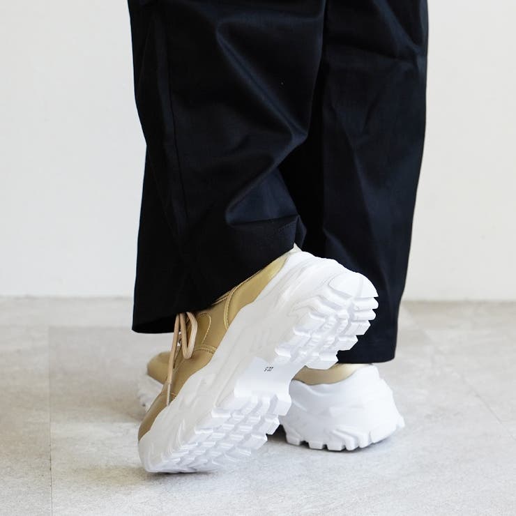 厚底 レースアップ シューズ ダッドスニーカー ボリュームソール | SHOE FANTASY | 詳細画像31 
