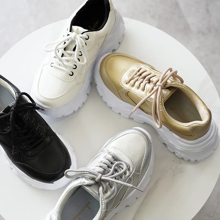 厚底 レースアップ シューズ ダッドスニーカー ボリュームソール | SHOE FANTASY | 詳細画像7 