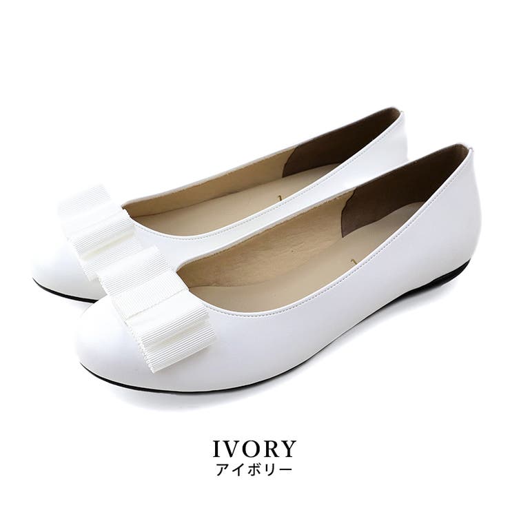 ivory | 日本製 グログランリボン バレエシューズ 晴雨兼用 レイン | SHOE FANTASY