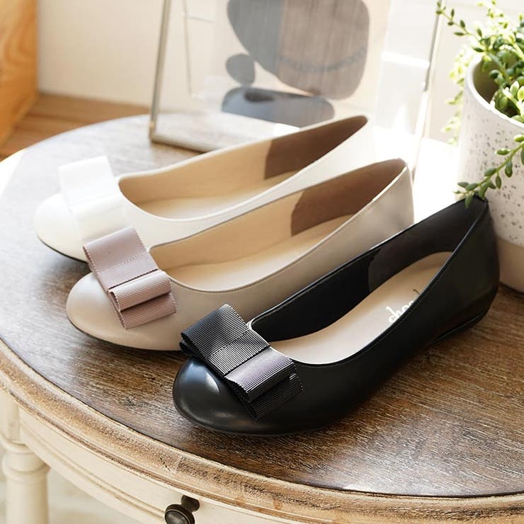 日本製 グログランリボン バレエシューズ 晴雨兼用 レイン | SHOE FANTASY | 詳細画像2 