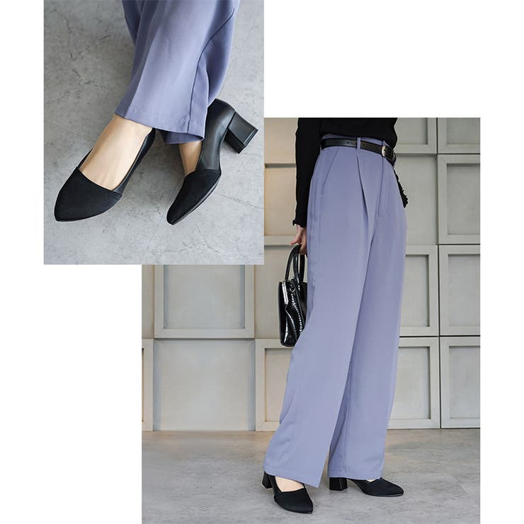 日本製 サテン切り替え パンプス 晴雨兼用 レイン | SHOE FANTASY | 詳細画像18 