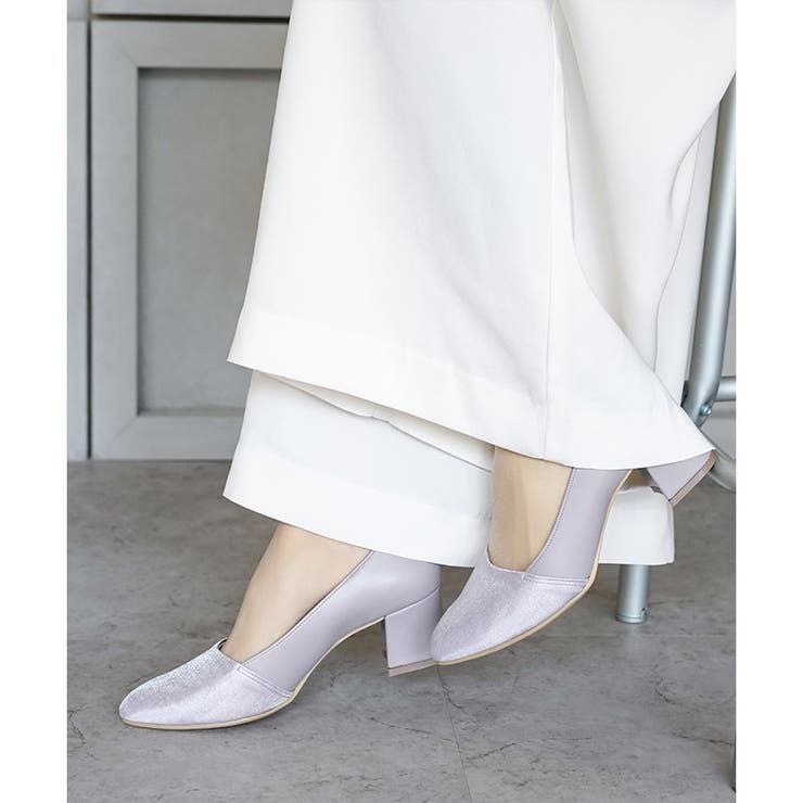 日本製 サテン切り替え パンプス 晴雨兼用 レイン | SHOE FANTASY | 詳細画像28 