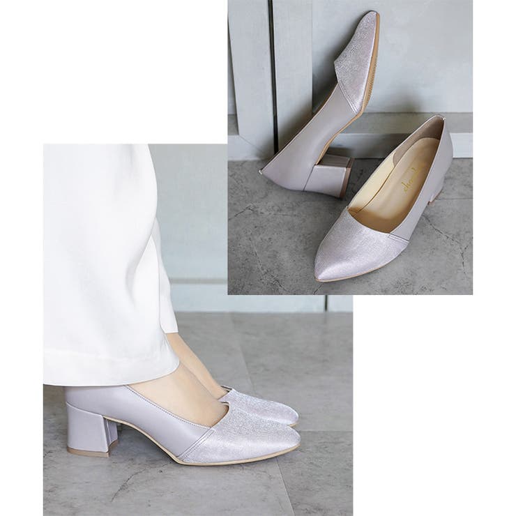 日本製 サテン切り替え パンプス 晴雨兼用 レイン | SHOE FANTASY | 詳細画像31 