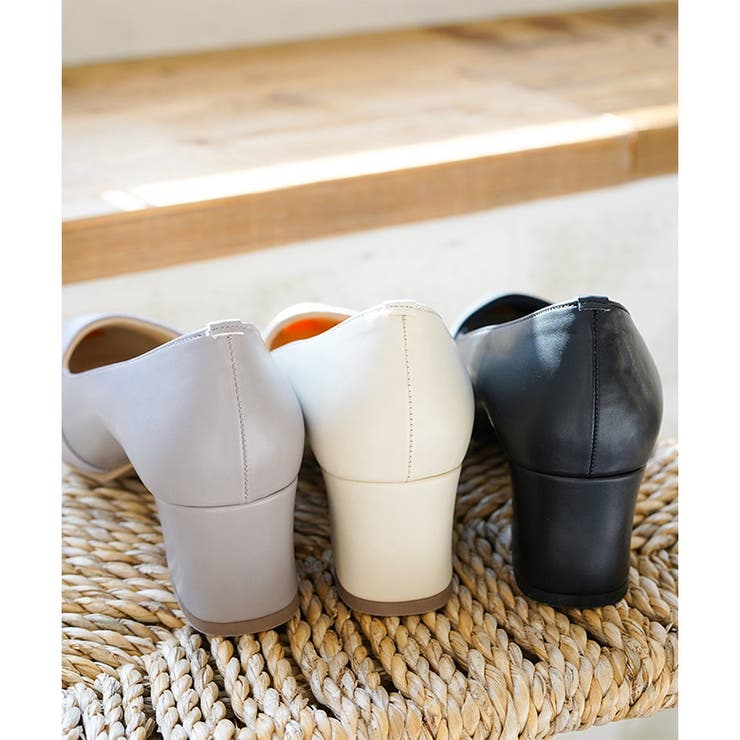 日本製 サテン切り替え パンプス 晴雨兼用 レイン | SHOE FANTASY | 詳細画像37 